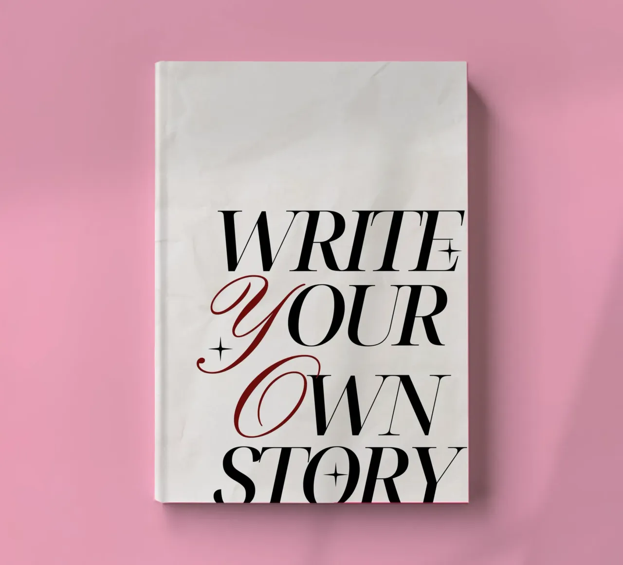 "Write Your Own Story" Elegant Motivational Poster notebook by vintagepod