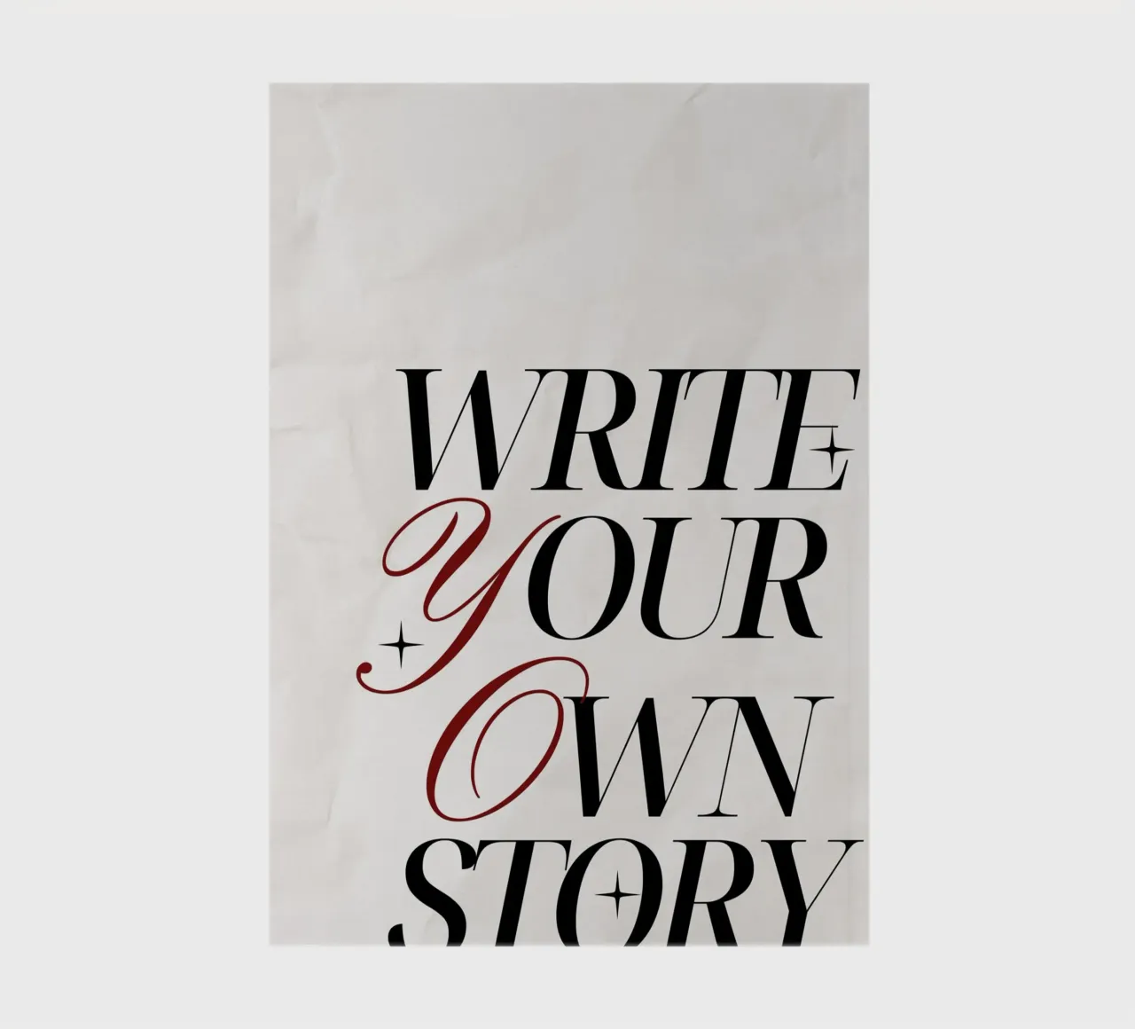 "Write Your Own Story" Elegant Motivational Poster notebook by vintagepod