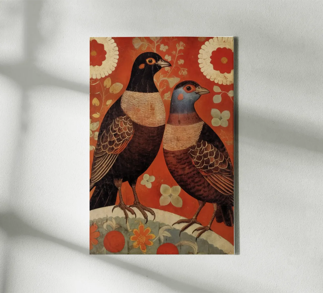 Nostalgic Birds tela con Cornice a cassetta da treechild