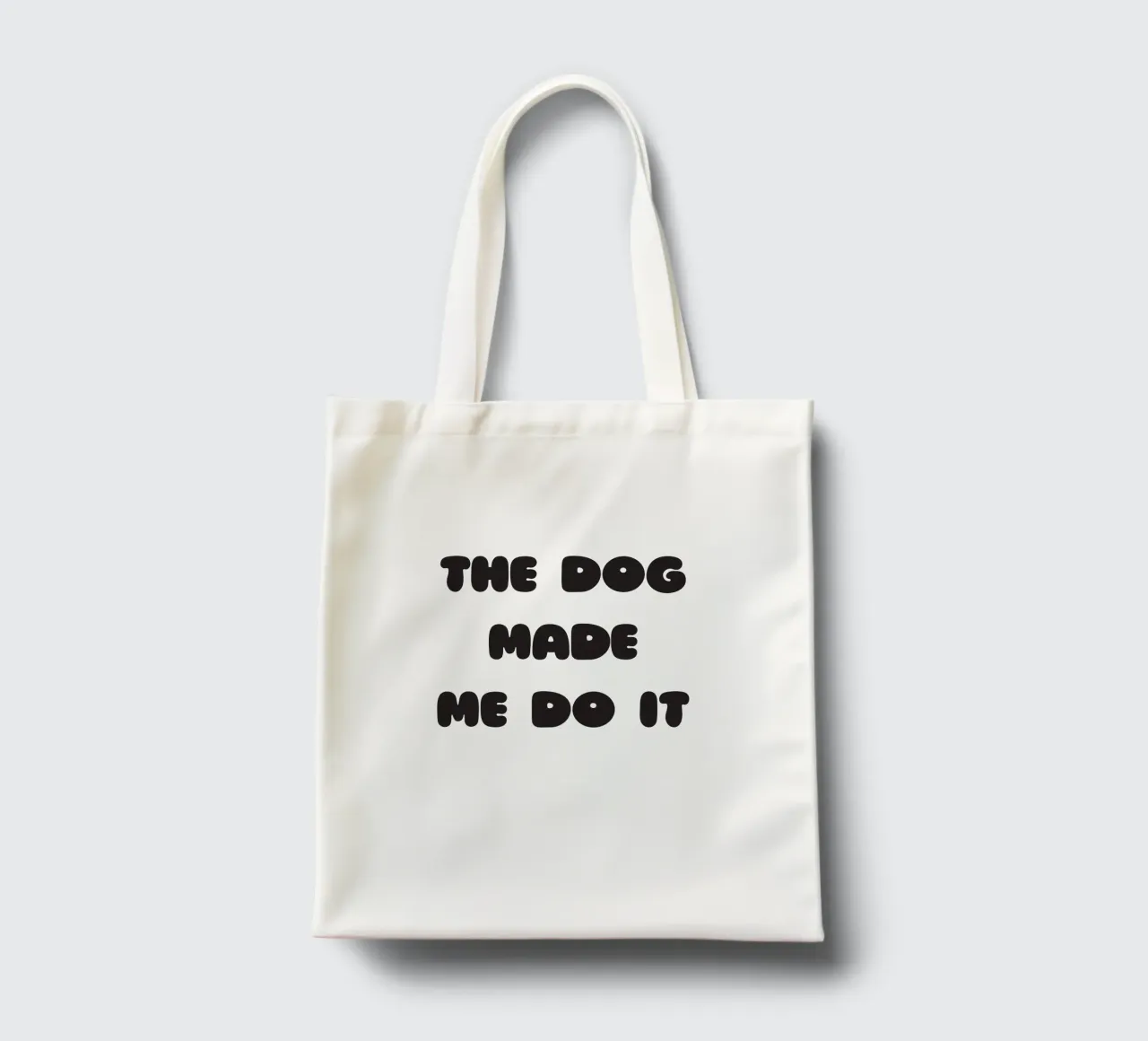 The dog made me do it tote bag by Verplanungsagentur
