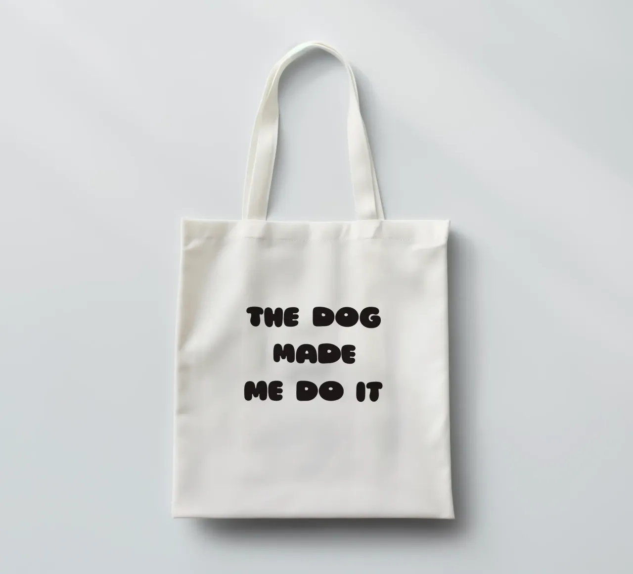 The dog made me do it tote bag by Verplanungsagentur