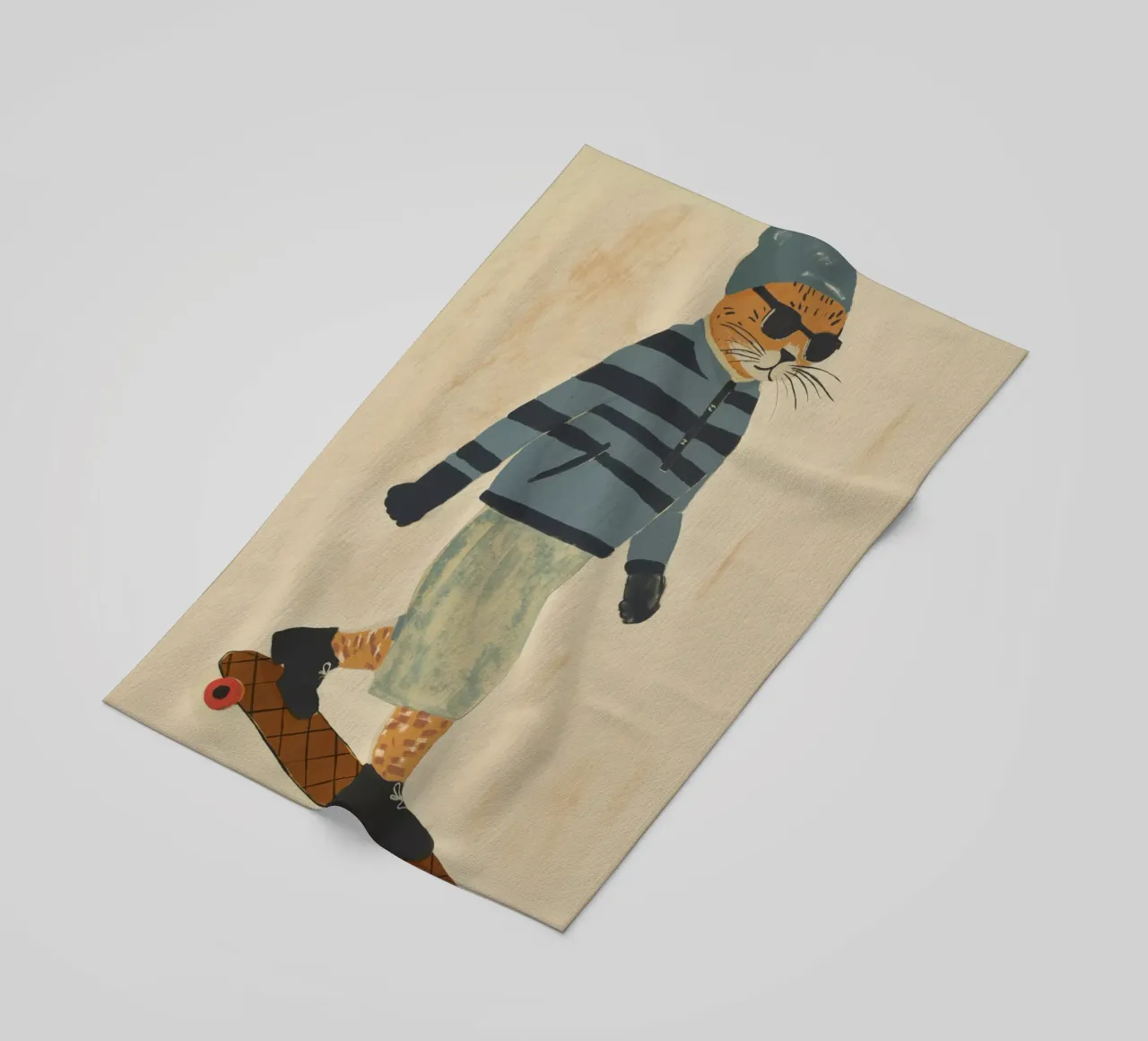 Skating Tiger telo mare da treechild