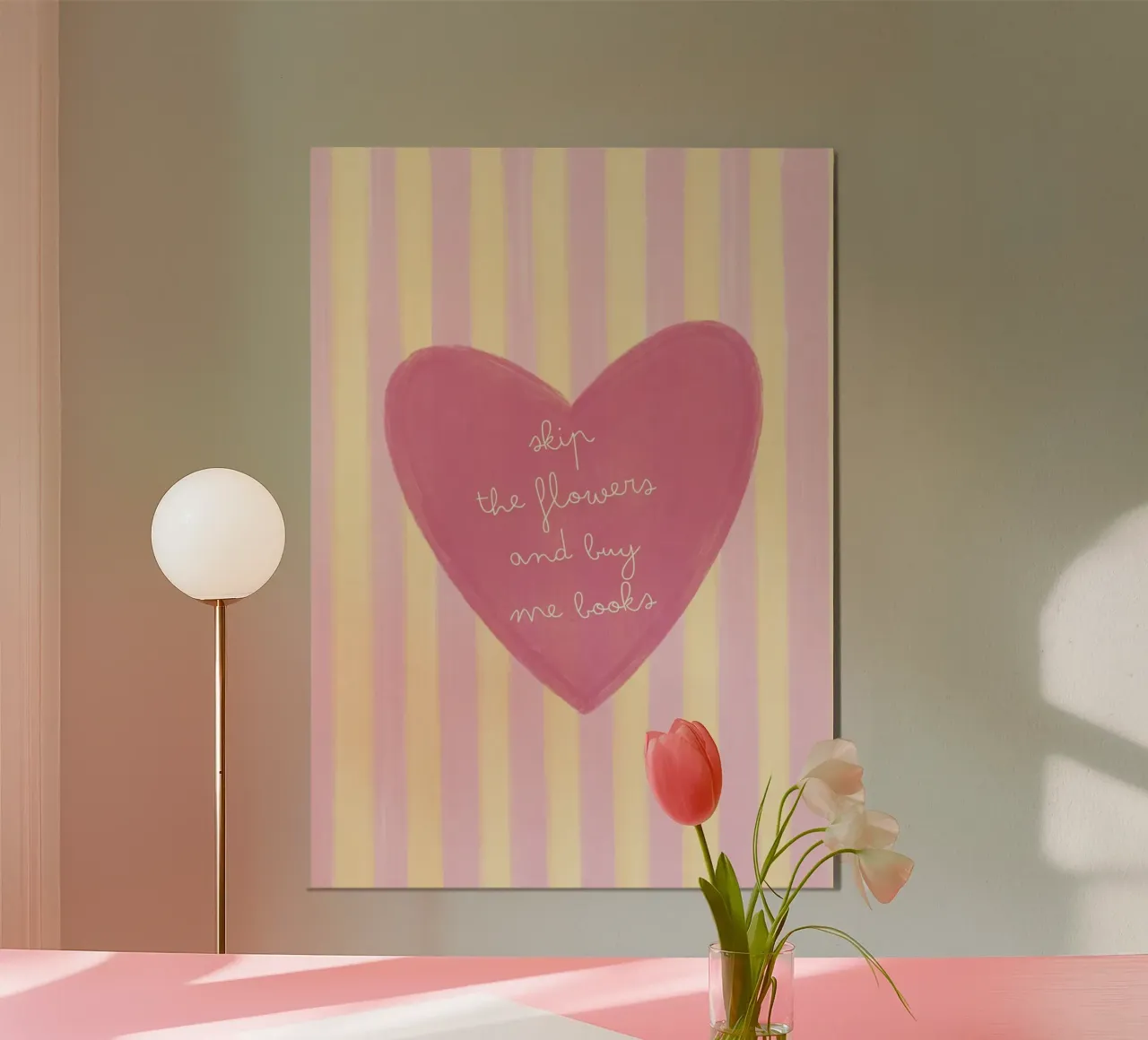 "Impresión artística "Sáltate las flores, cómprame libros poster de vintagepod