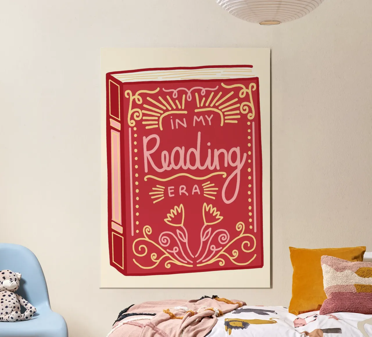Impression d'art pour amoureux des livres "In My Reading Era" (Dans mon ère de lecture) poster de vintagepod