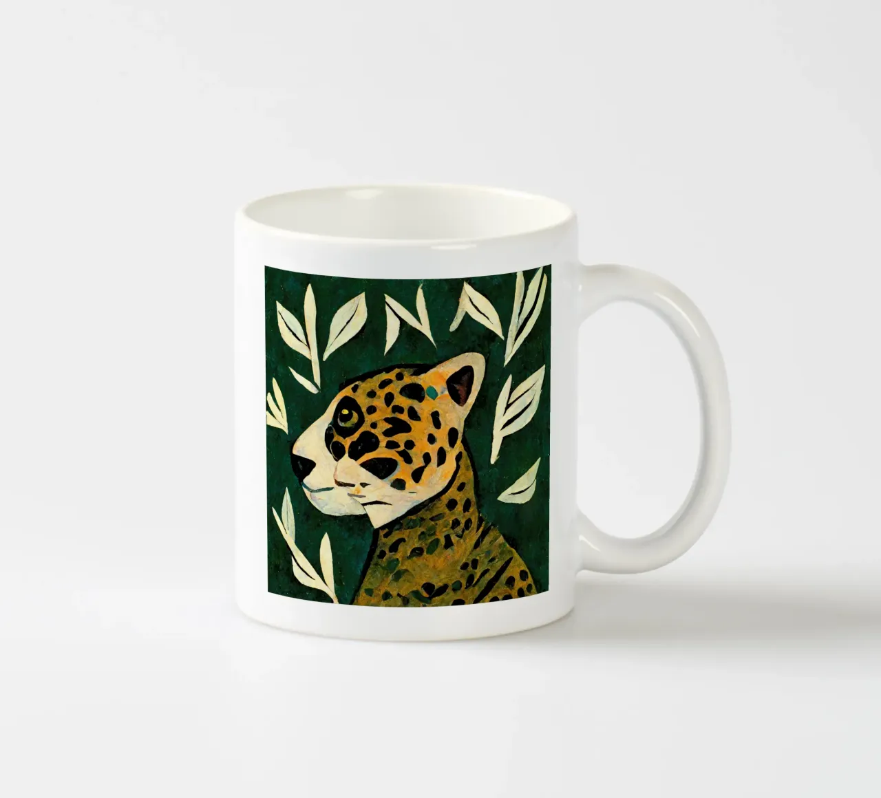 Tiger In Profile tazza in ceramica da treechild