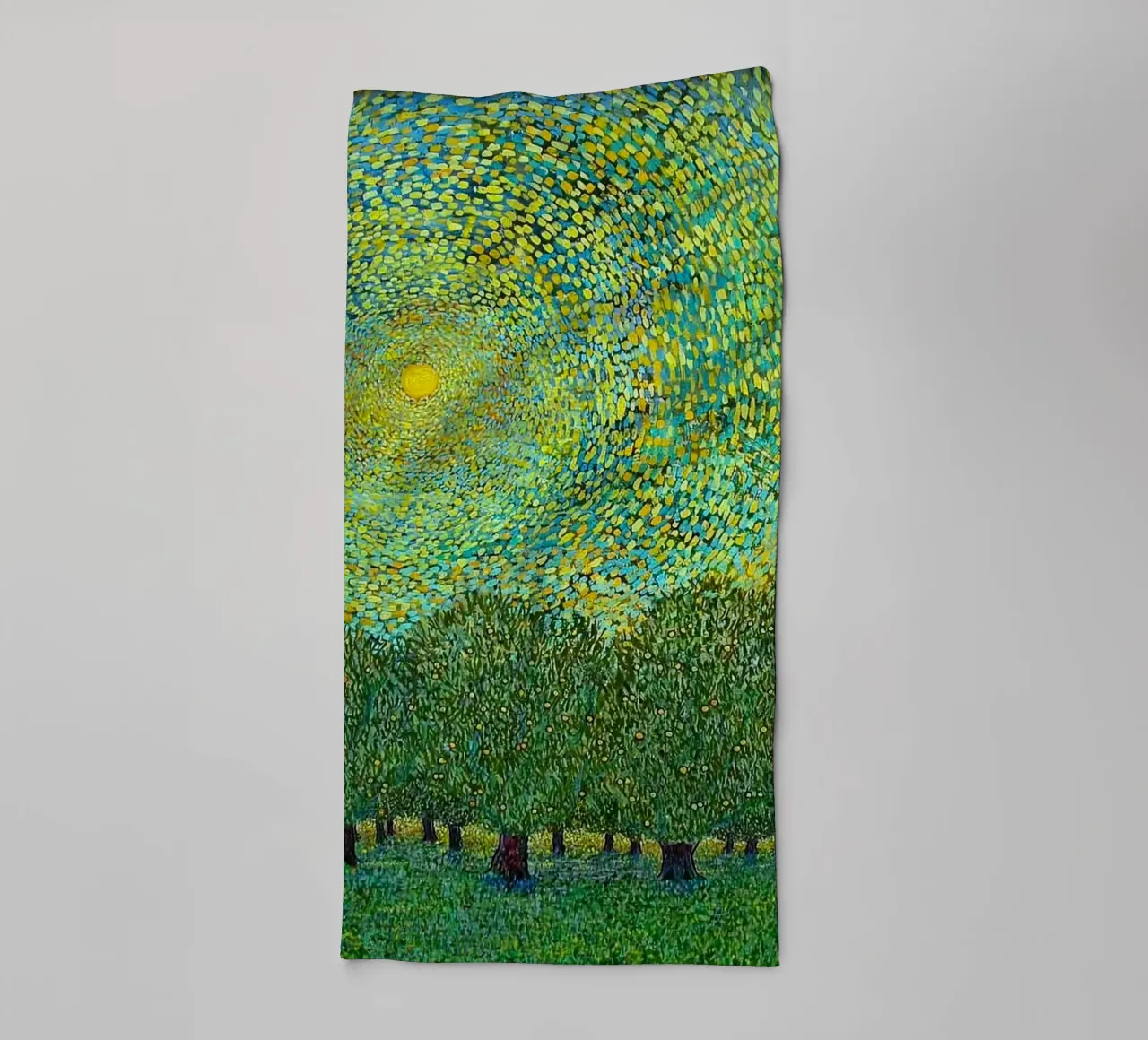 trees sunlight canopy asciugamano da bagno da Good days