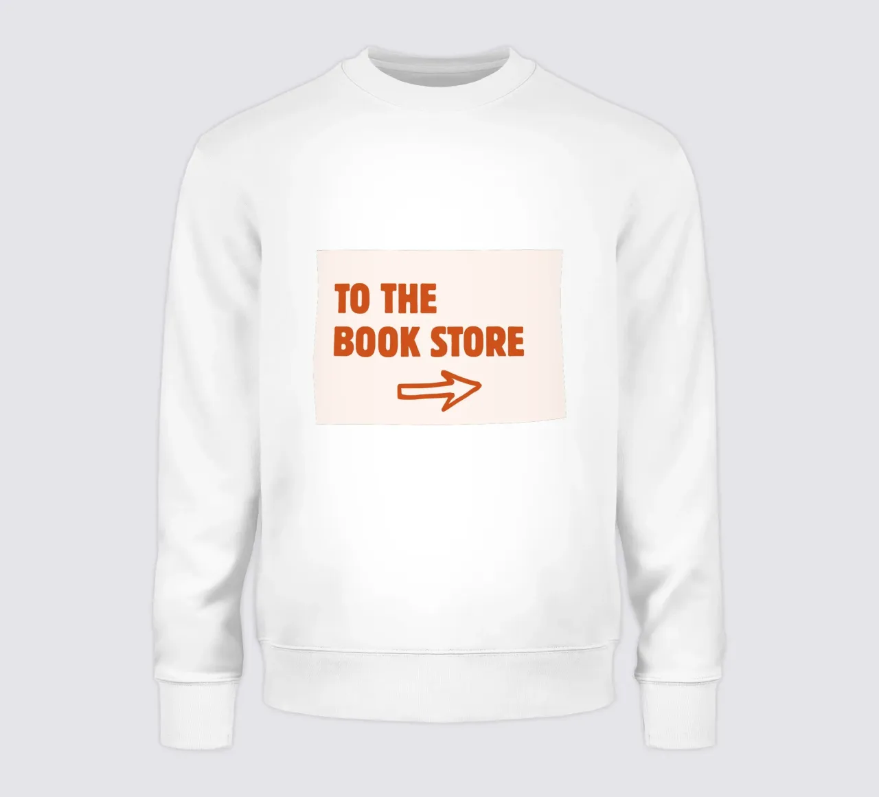 Cartello minimalista retrò "To The Book Store" (Alla libreria) felpa da vintagepod