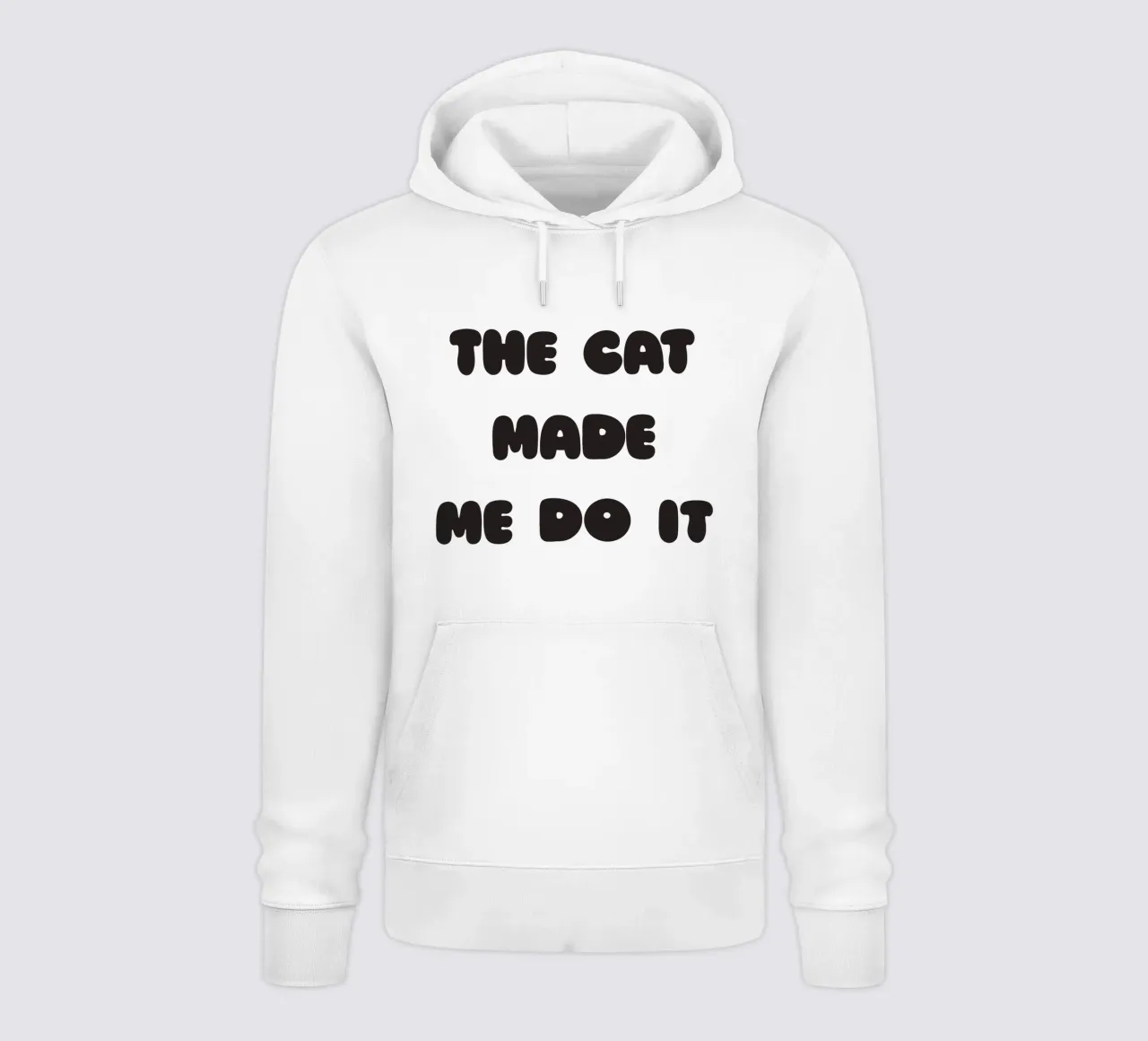 The cat made me do it felpa con cappuccio da Verplanungsagentur
