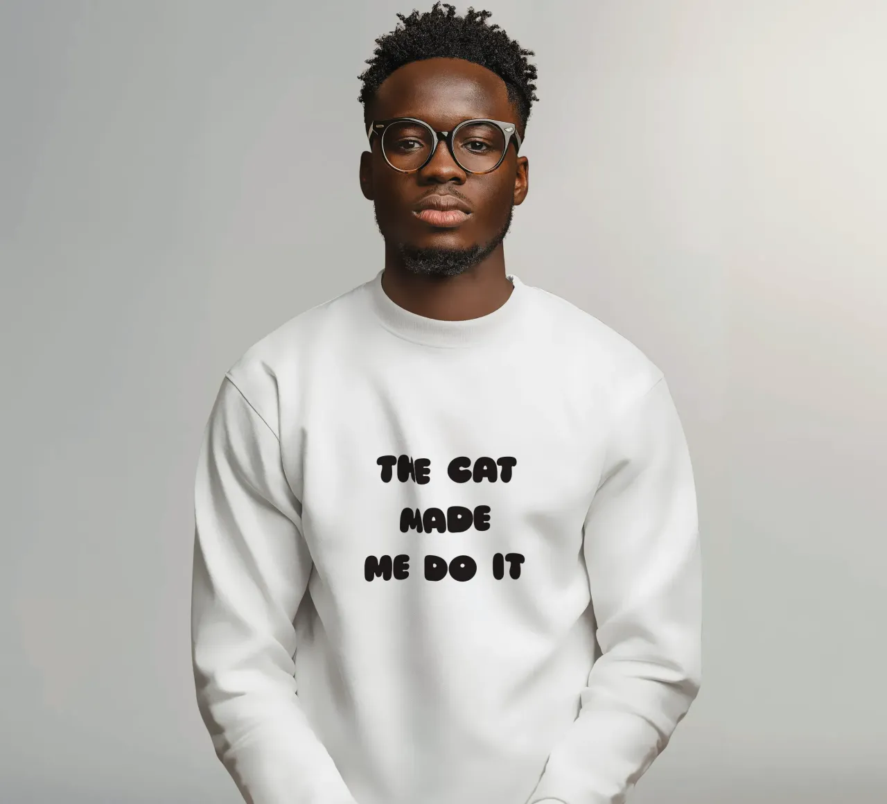 The cat made me do it Sweatshirt von Verplanungsagentur