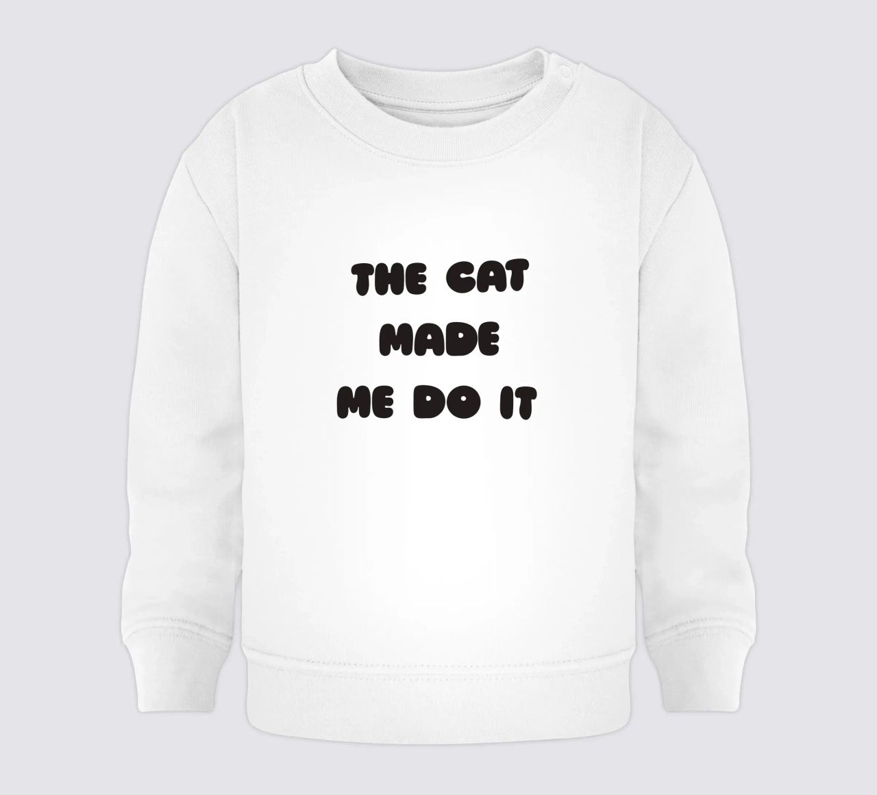 The cat made me do it felpa neonato da Verplanungsagentur