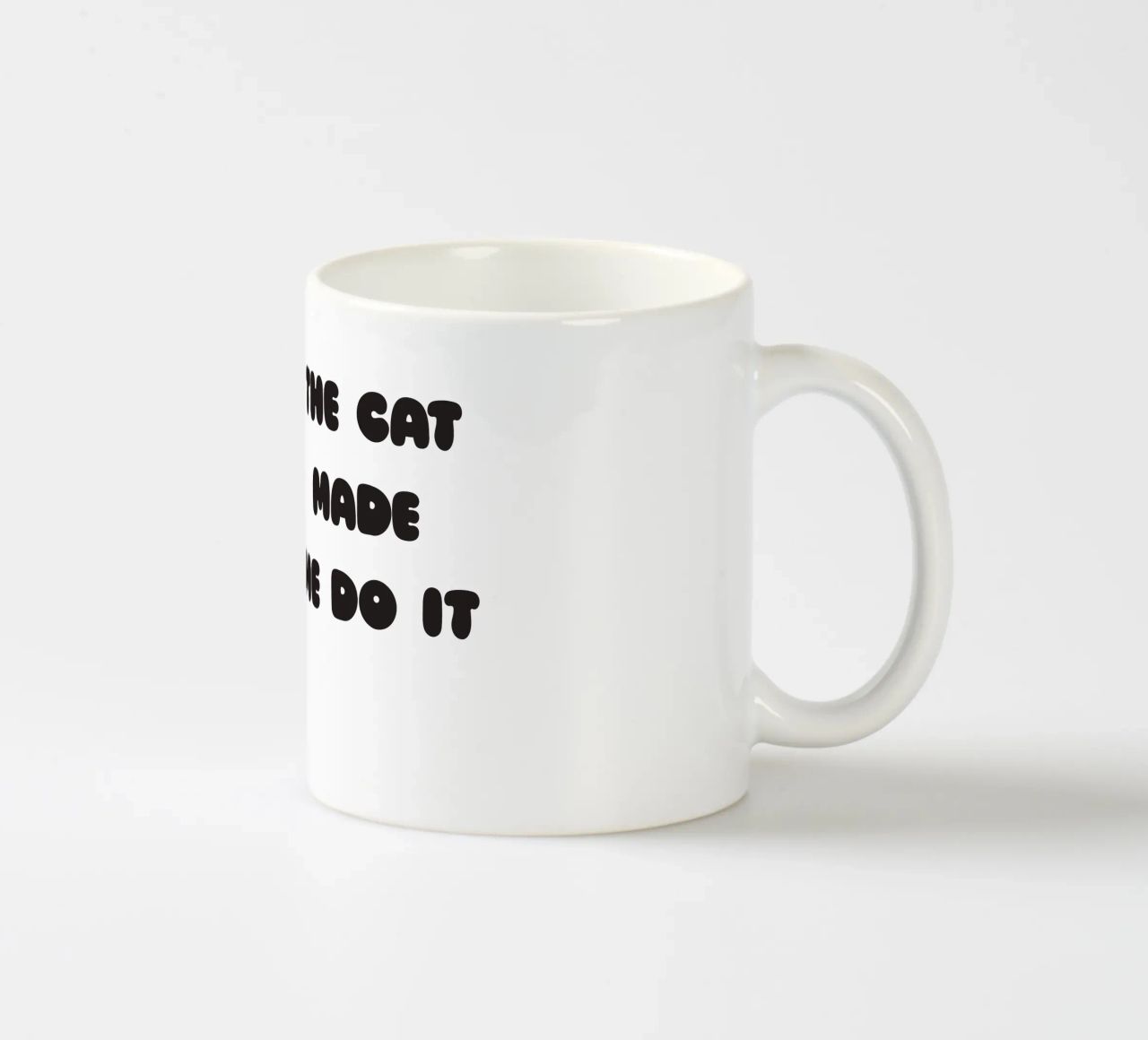 The cat made me do it tazza in ceramica da Verplanungsagentur