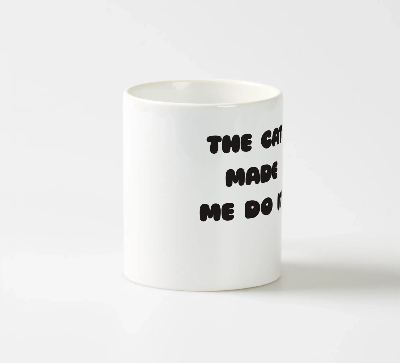 The cat made me do it tazza in ceramica da Verplanungsagentur