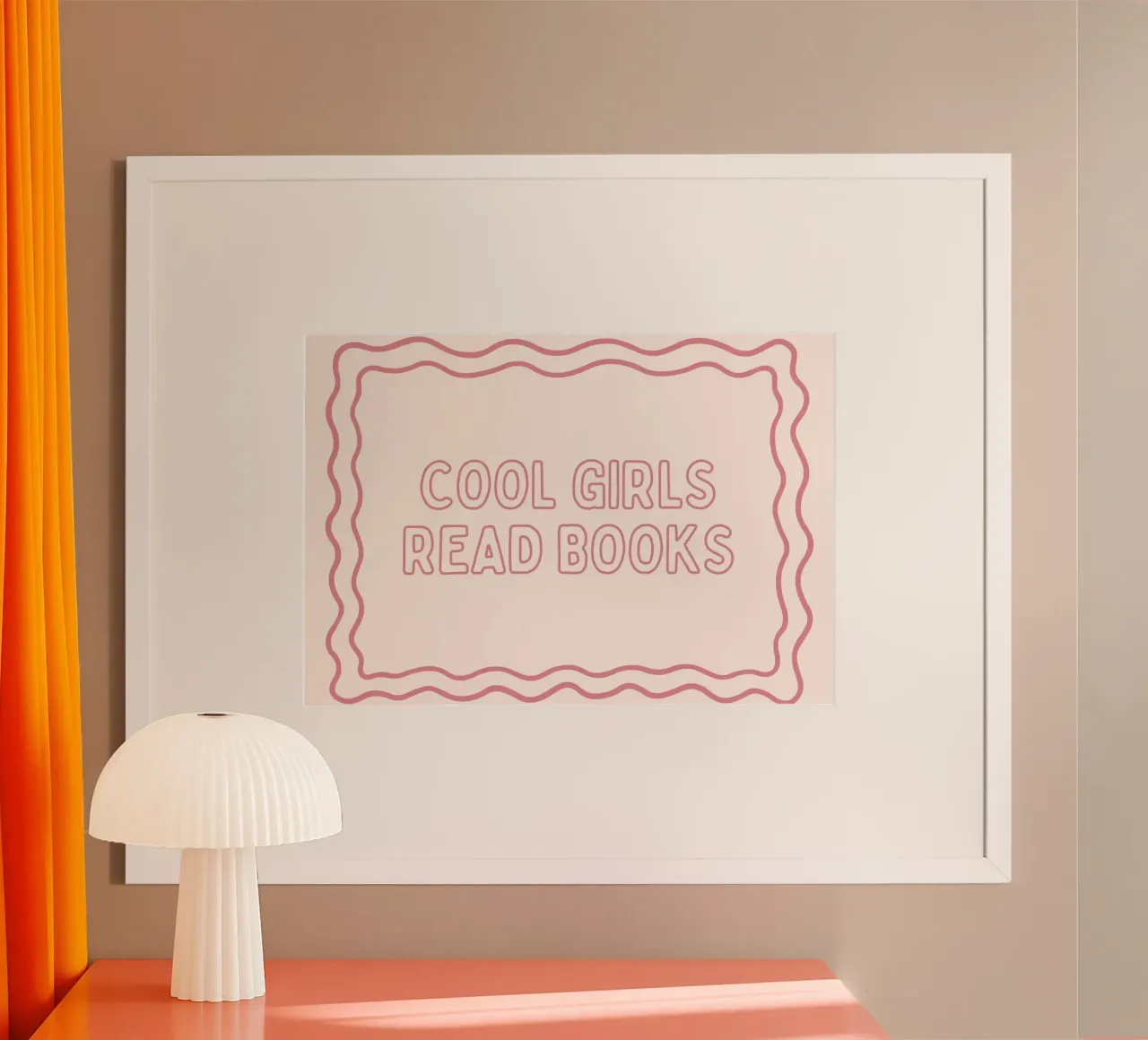 "Poster con citazione trendy "Le ragazze fighe leggono i libri poster da vintagepod