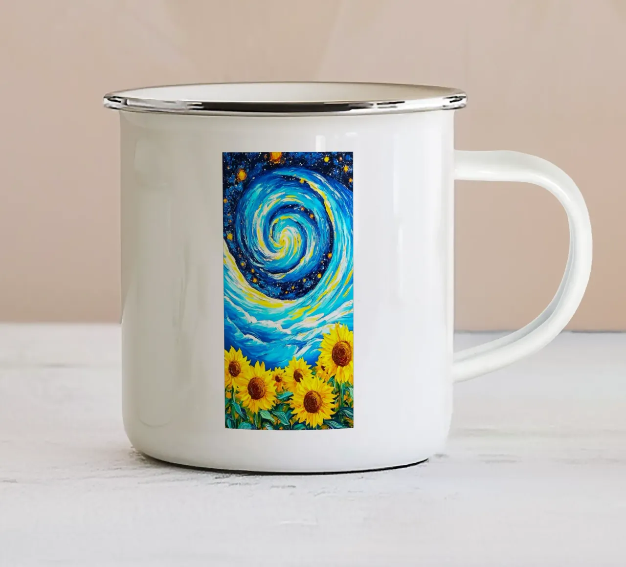 vibrant colors field fantasy tazza in smalto da Good days