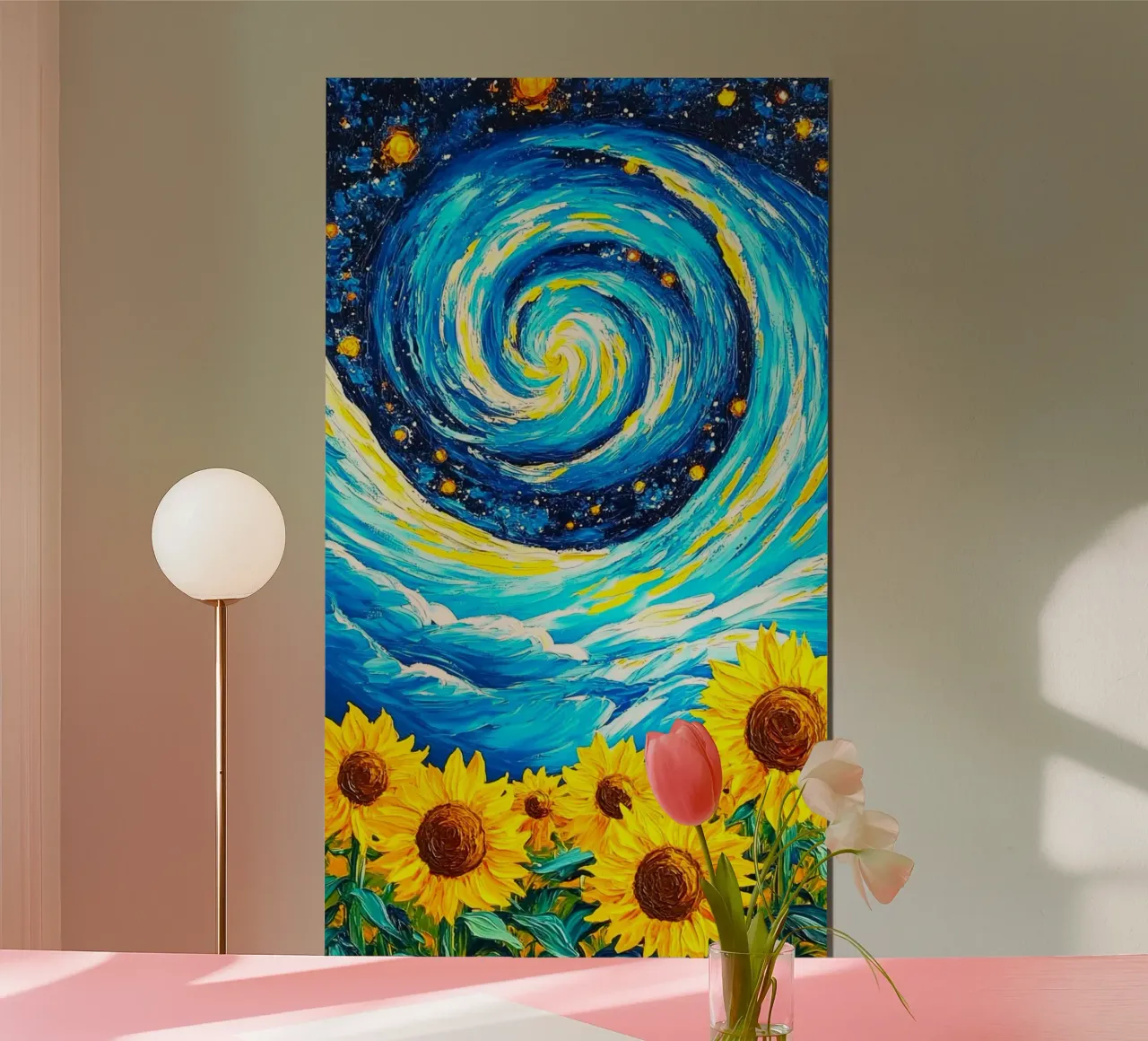 vibrant colors field fantasy poster da Good days