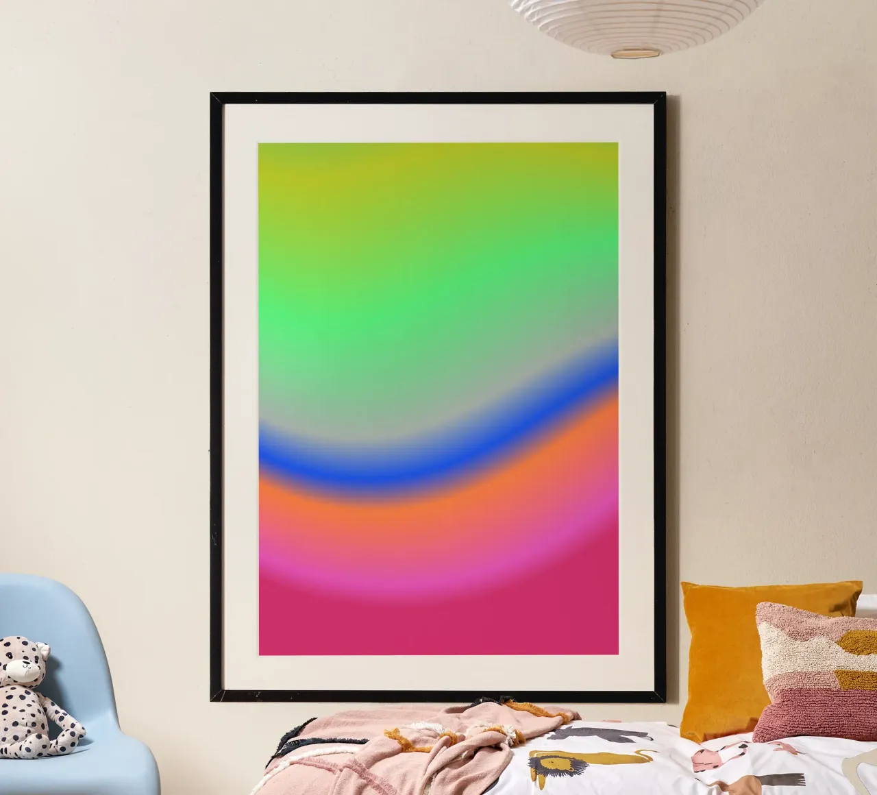 TRAVELS & WILD ADVENTURES AROUND THE GLOBE... 🍀 poster con telaio in plastica da ÂME LIBRE STUDIO