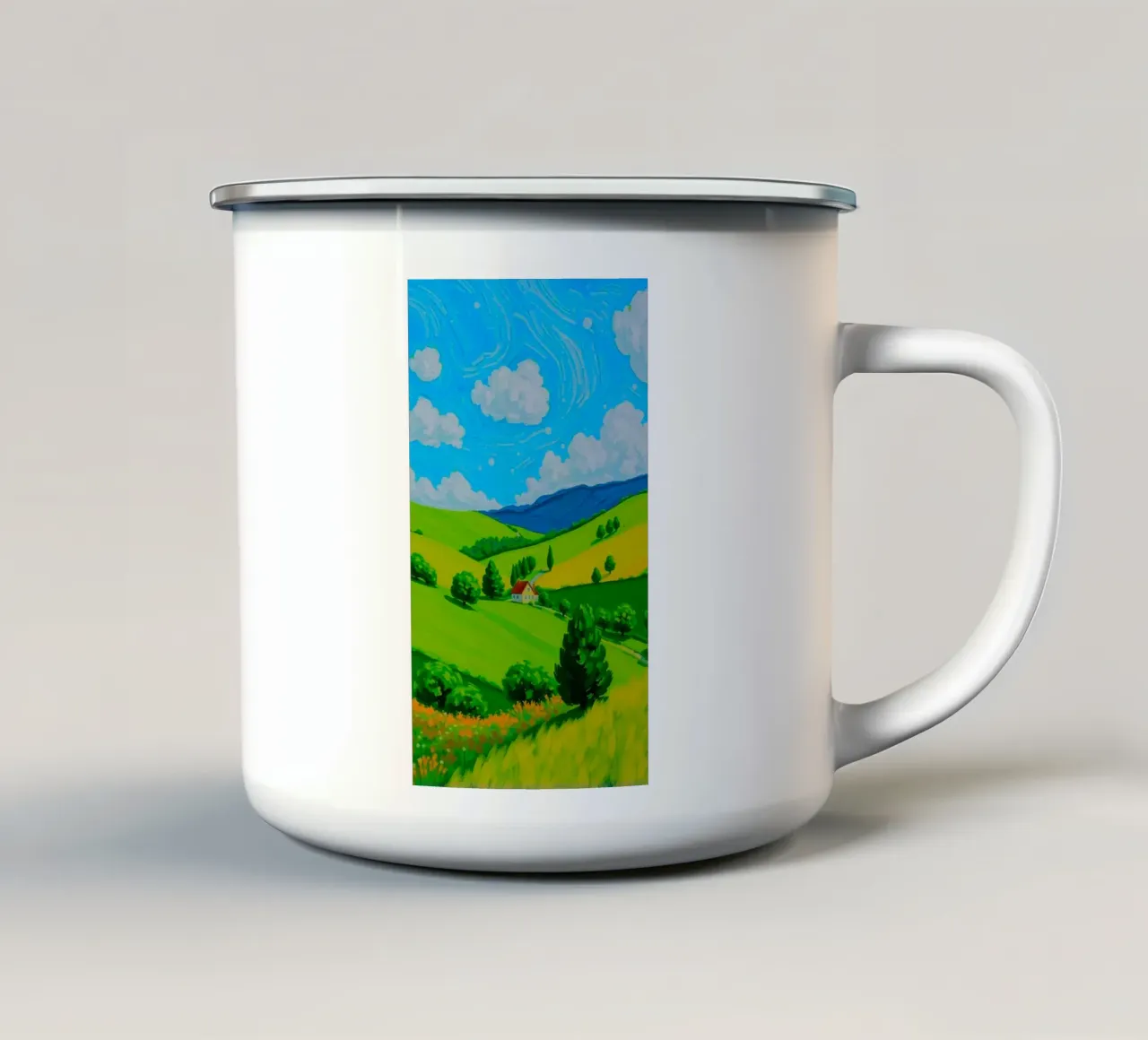 scenery foliage mountains tazza in smalto da Good days