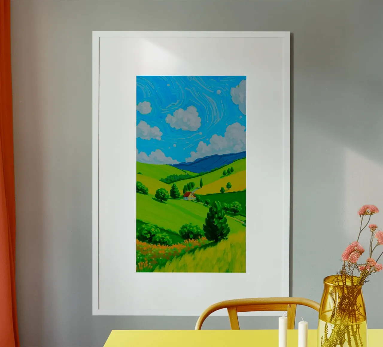 scenery foliage mountains poster da Good days