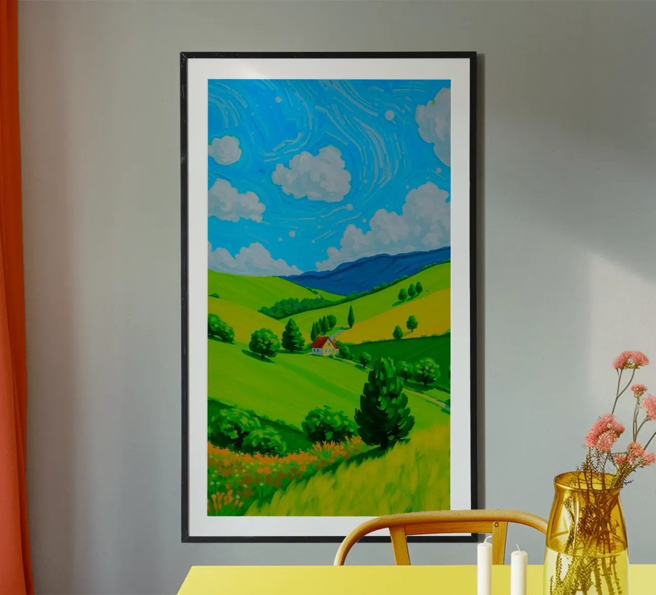 scenery foliage mountains poster da Good days