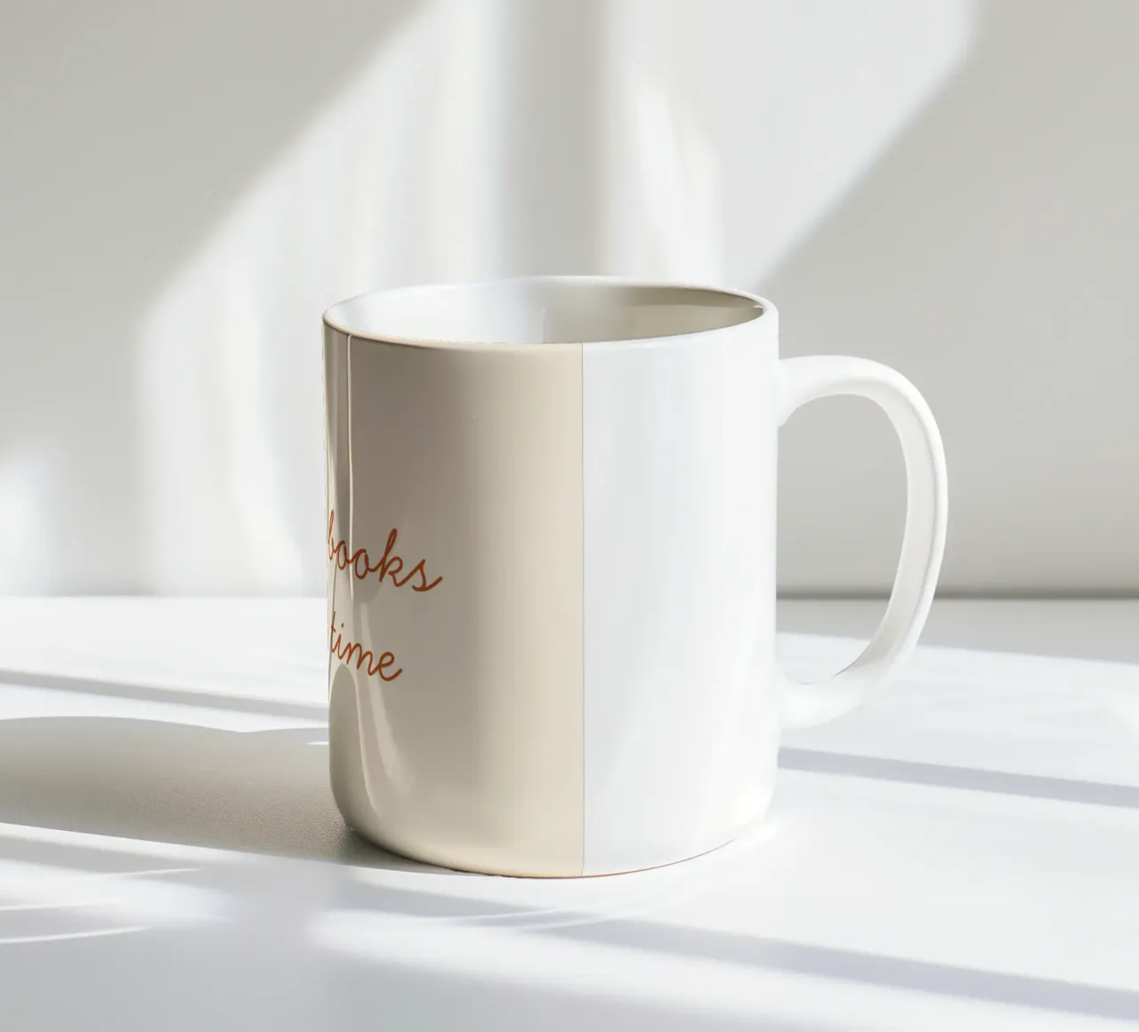 "So Many Books, So Little Time" Script Art Print ceramic mug by vintagepod