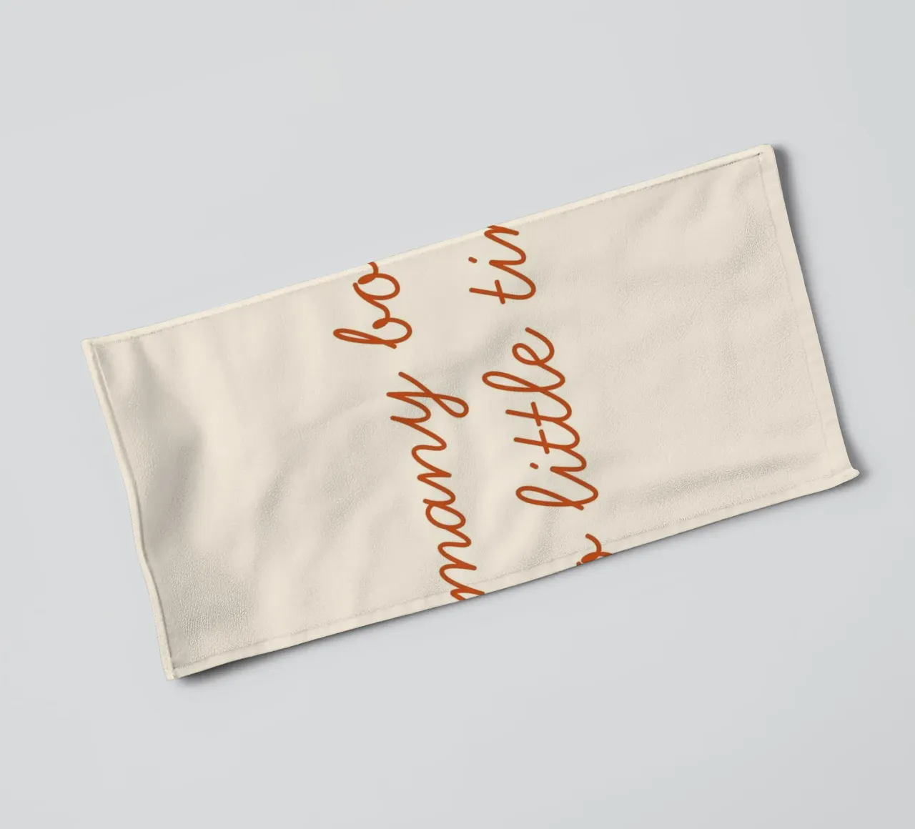 "So Many Books, So Little Time" Script Art Print towel by vintagepod