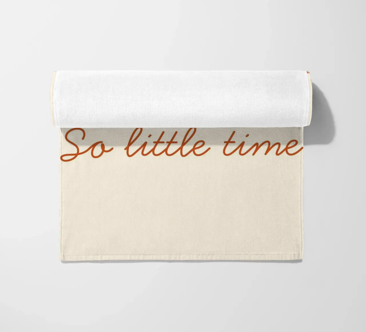 "So Many Books, So Little Time" Script Art Print beach towel by vintagepod