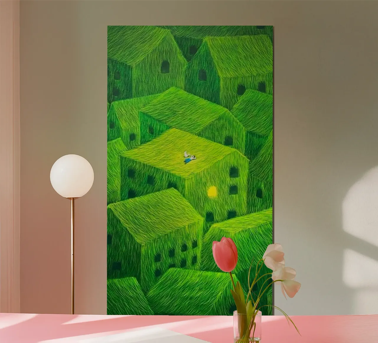 architecture roofs cityscape poster con telaio in alluminio da Good days