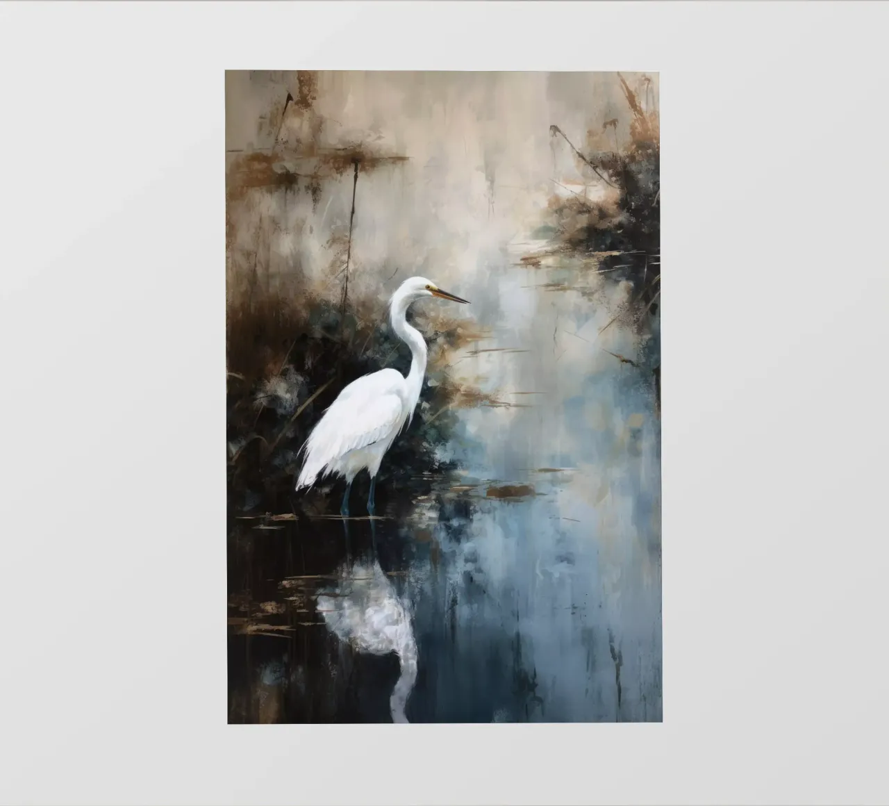 Egret In Lake pellicola backlit da treechild