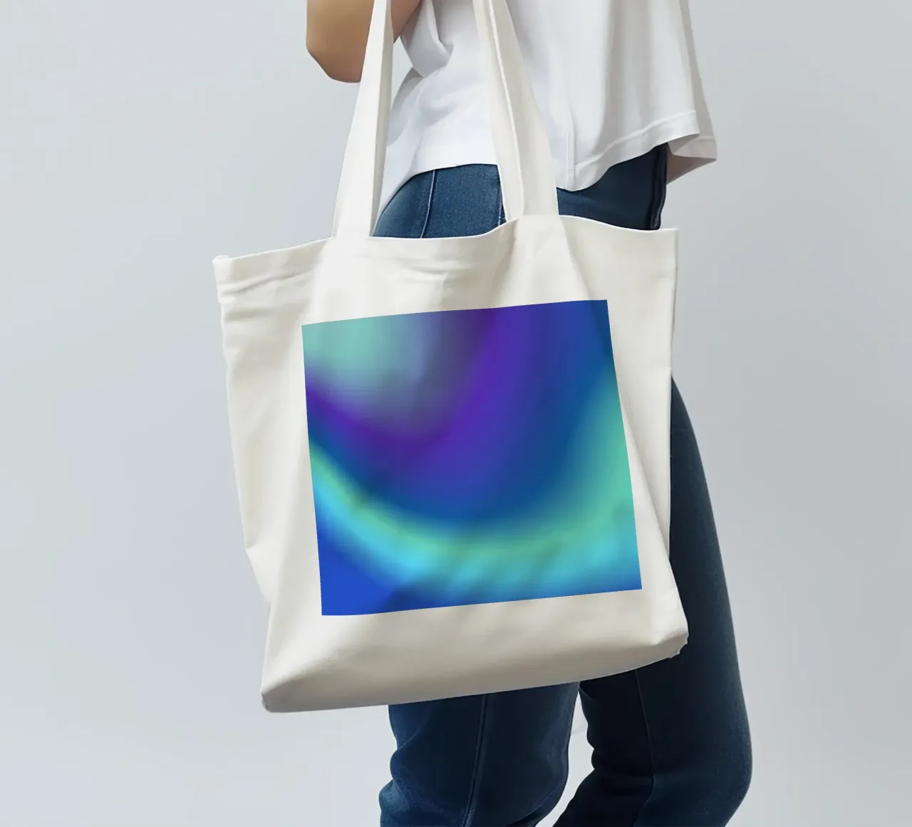 EXPANSION  & OVERFLOW (AQUARIUS) borsa in juta da ÂME LIBRE STUDIO