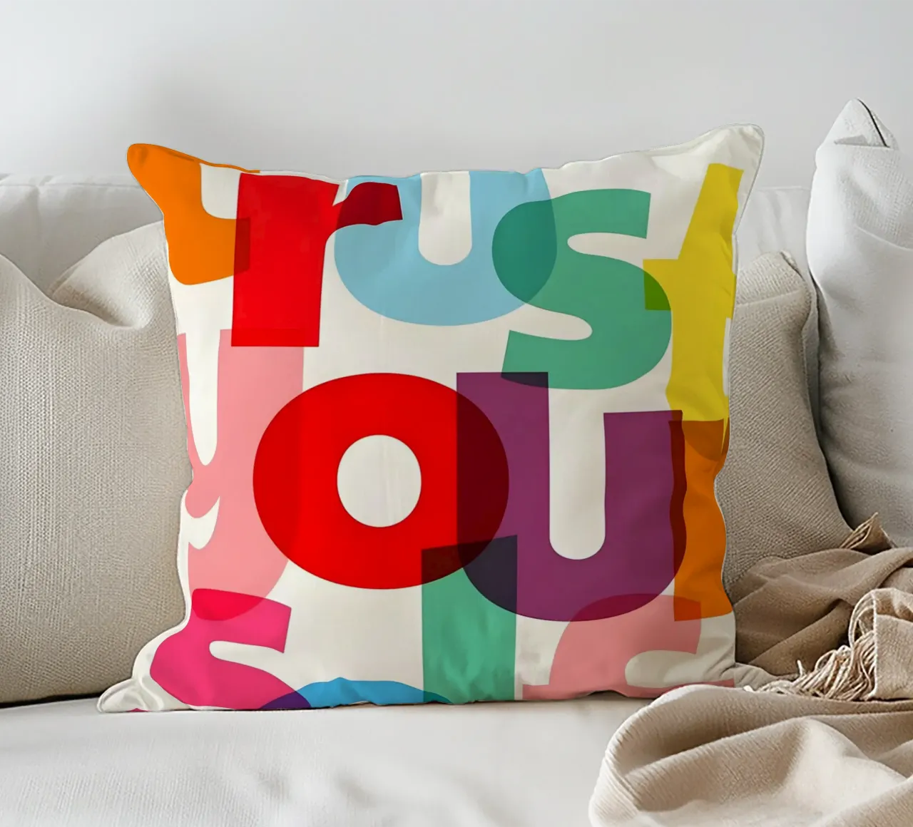 Trust yourself cuscino da Type & Tape