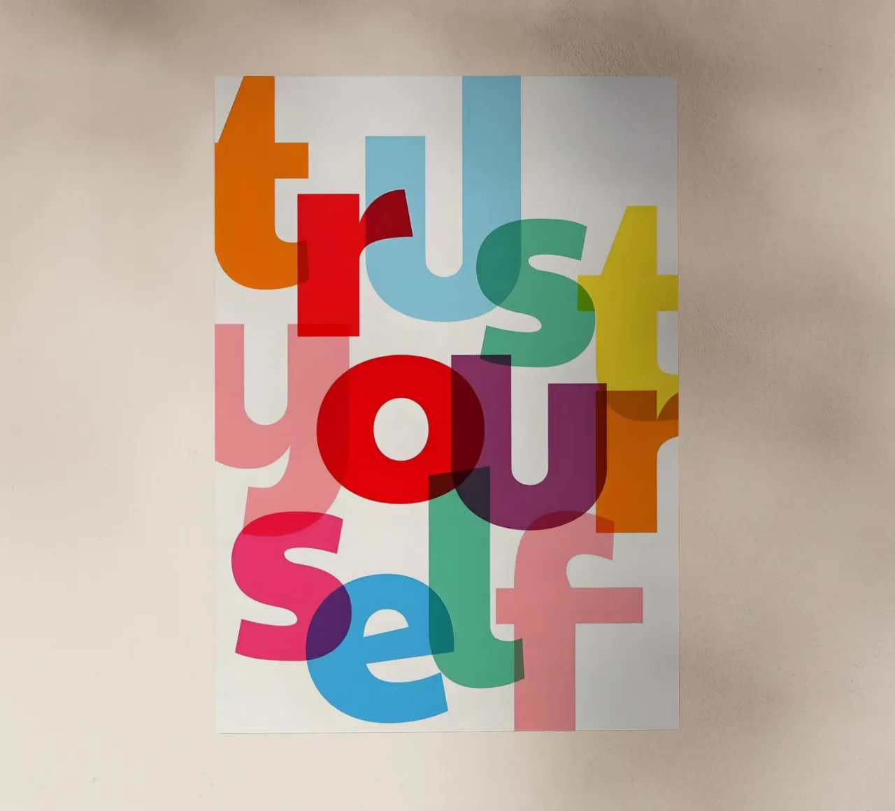 Trust yourself pellicola backlit da Type & Tape