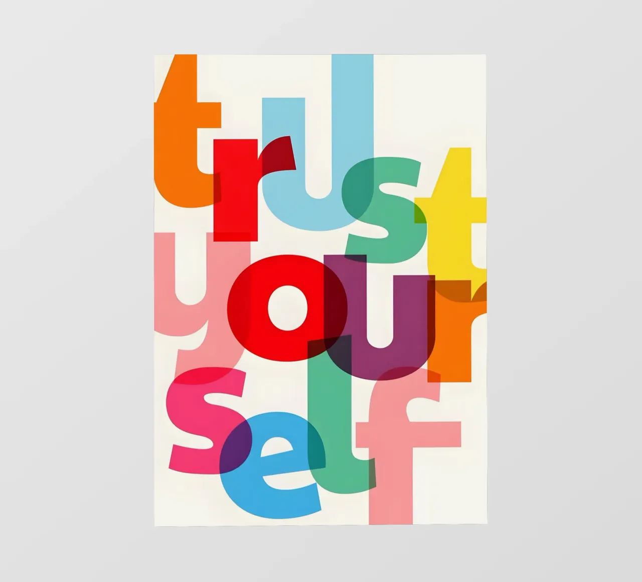 Trust yourself pellicola backlit da Type & Tape