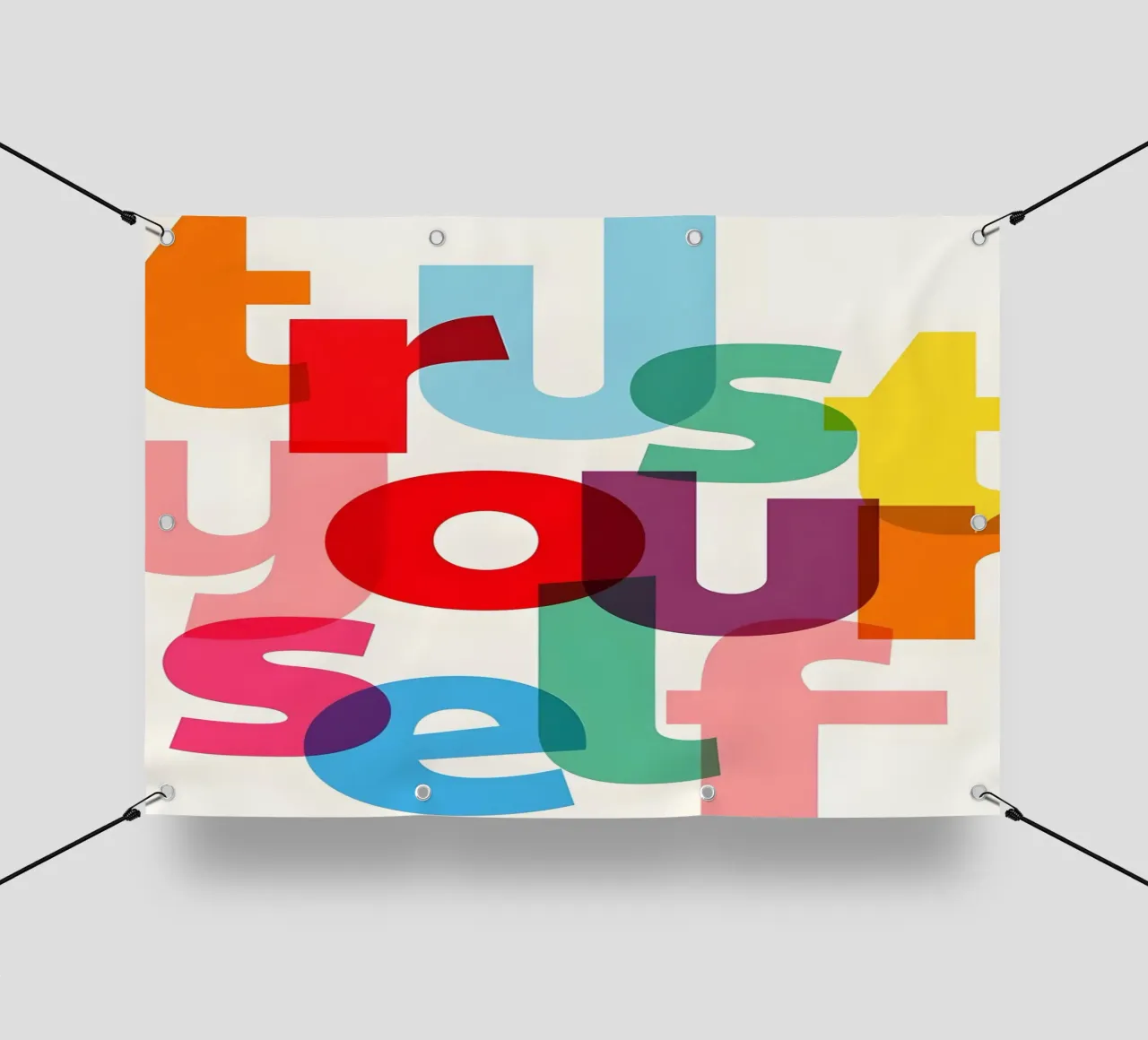 Trust yourself telo in pvc da Type & Tape