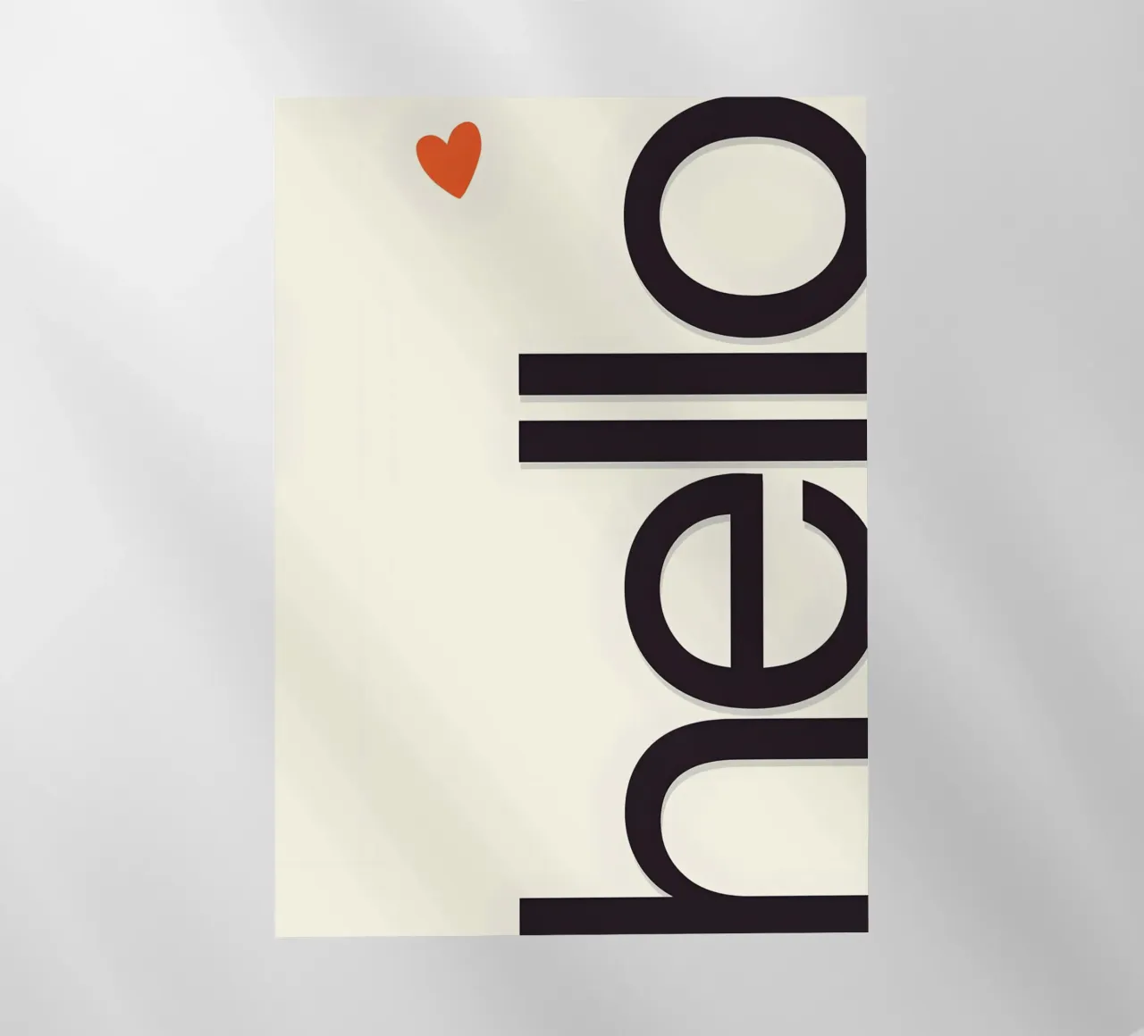 Hello pellicola backlit da Type & Tape