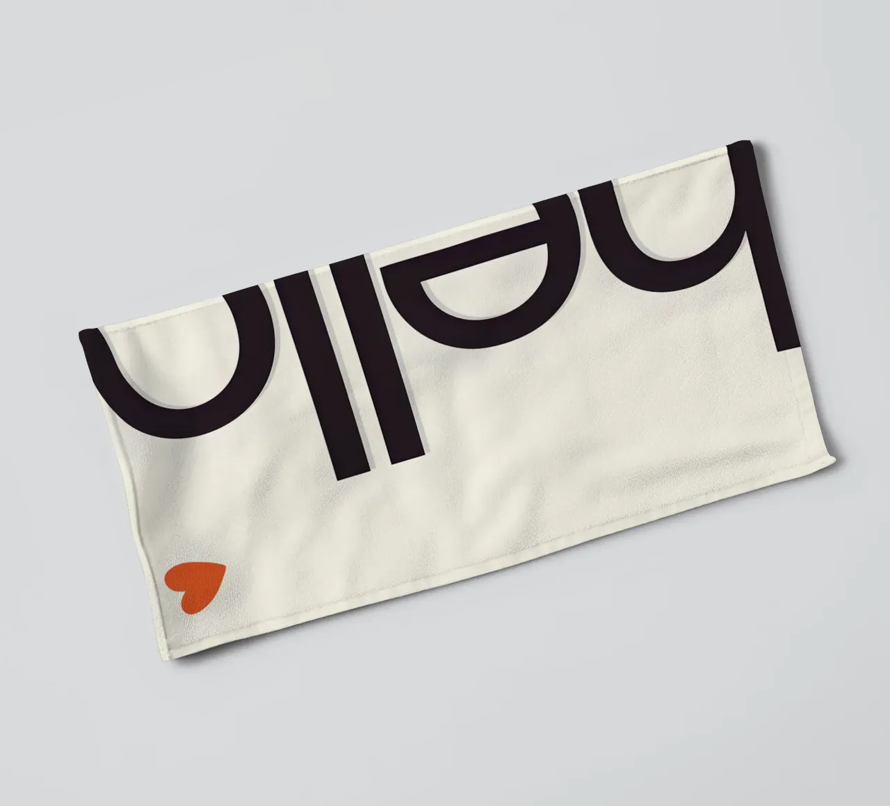 Hello asciugamano da bagno da Type & Tape