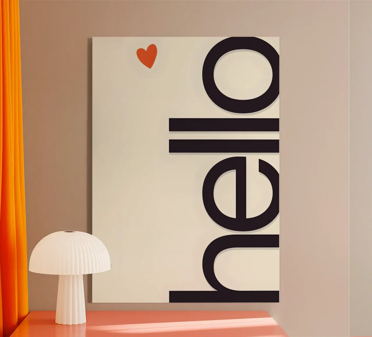 Hello plexiglass da Type & Tape