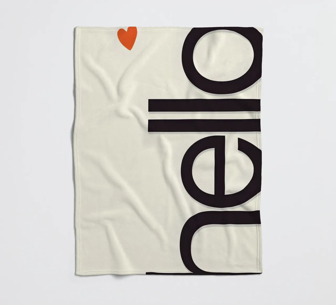 Hello coperta in pile da Type & Tape