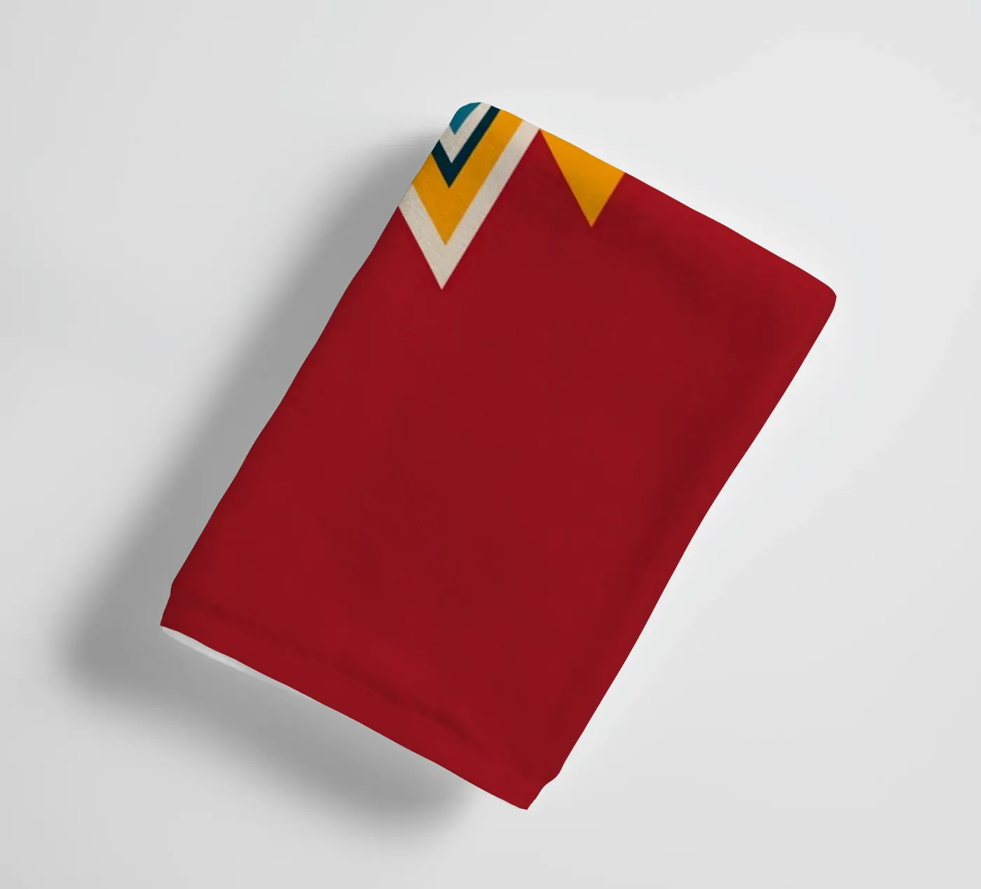 Aztec Pattern on Red towel by Petra Lang - Design