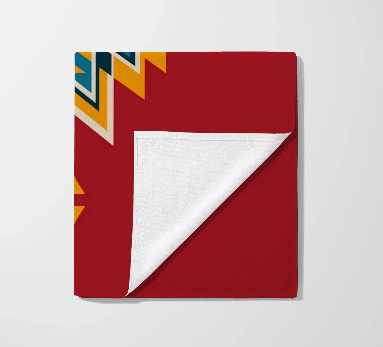 Aztec Pattern on Red telo mare da Petra Lang - Design