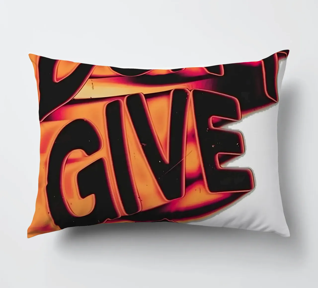 "DONT GIVE UP" cuscino da Type & Tape