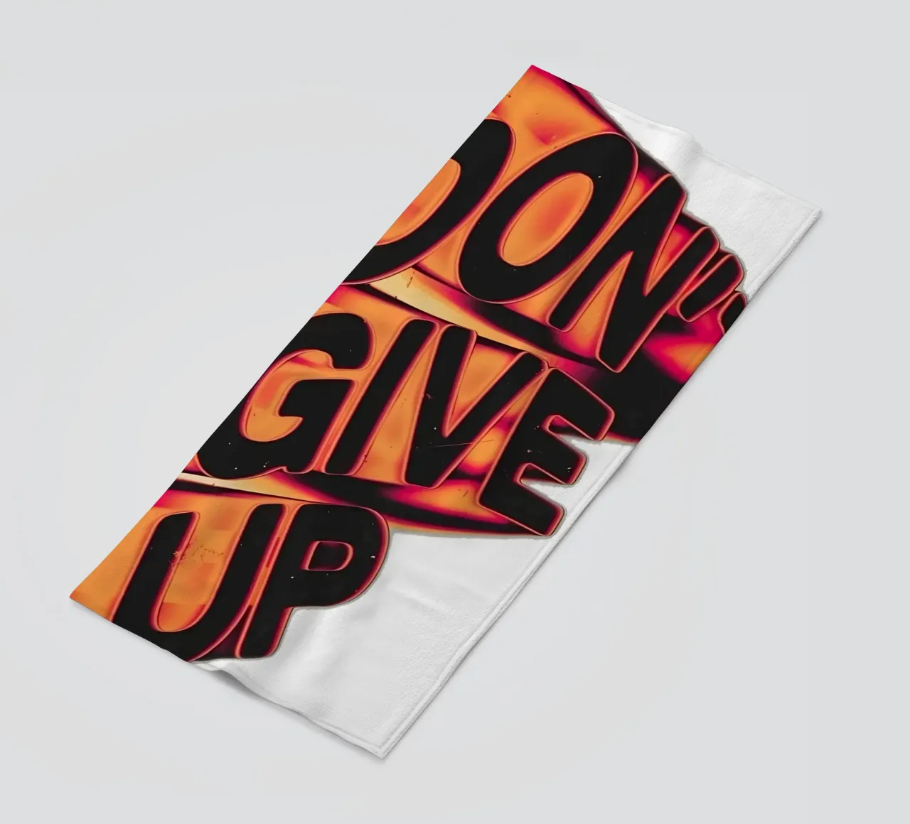 "DONT GIVE UP" telo mare da Type & Tape