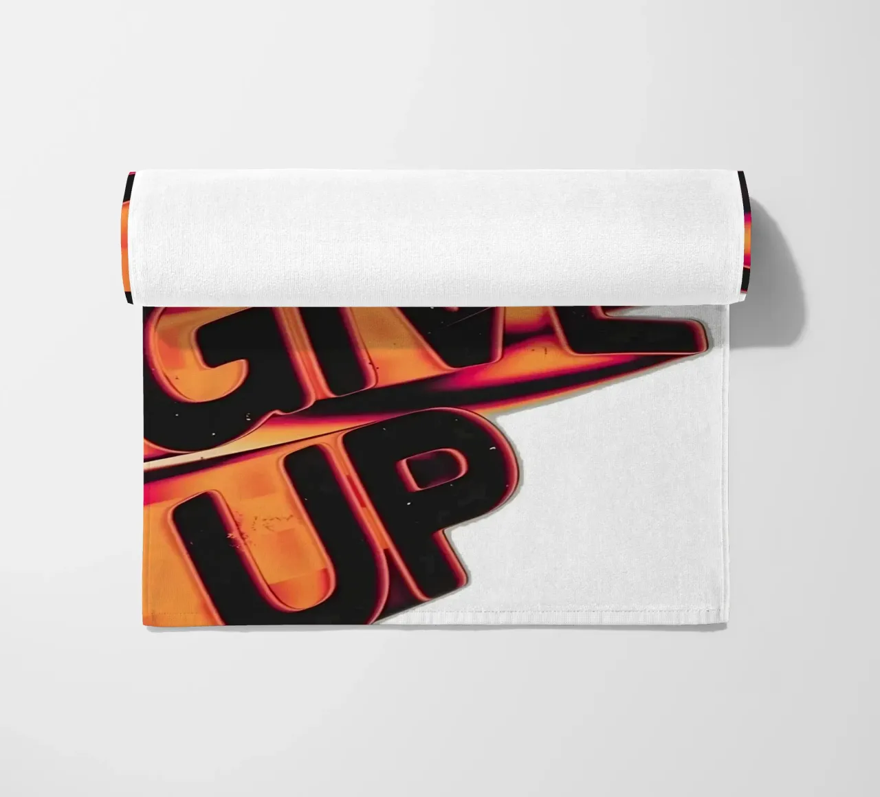 "DONT GIVE UP" telo mare da Type & Tape