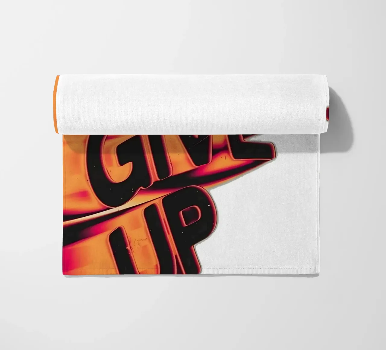 "DONT GIVE UP" telo mare da Type & Tape