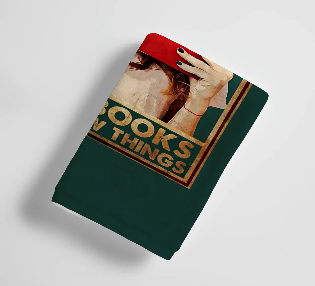 I Read Books and I Know Things towel by Oliver Ethan