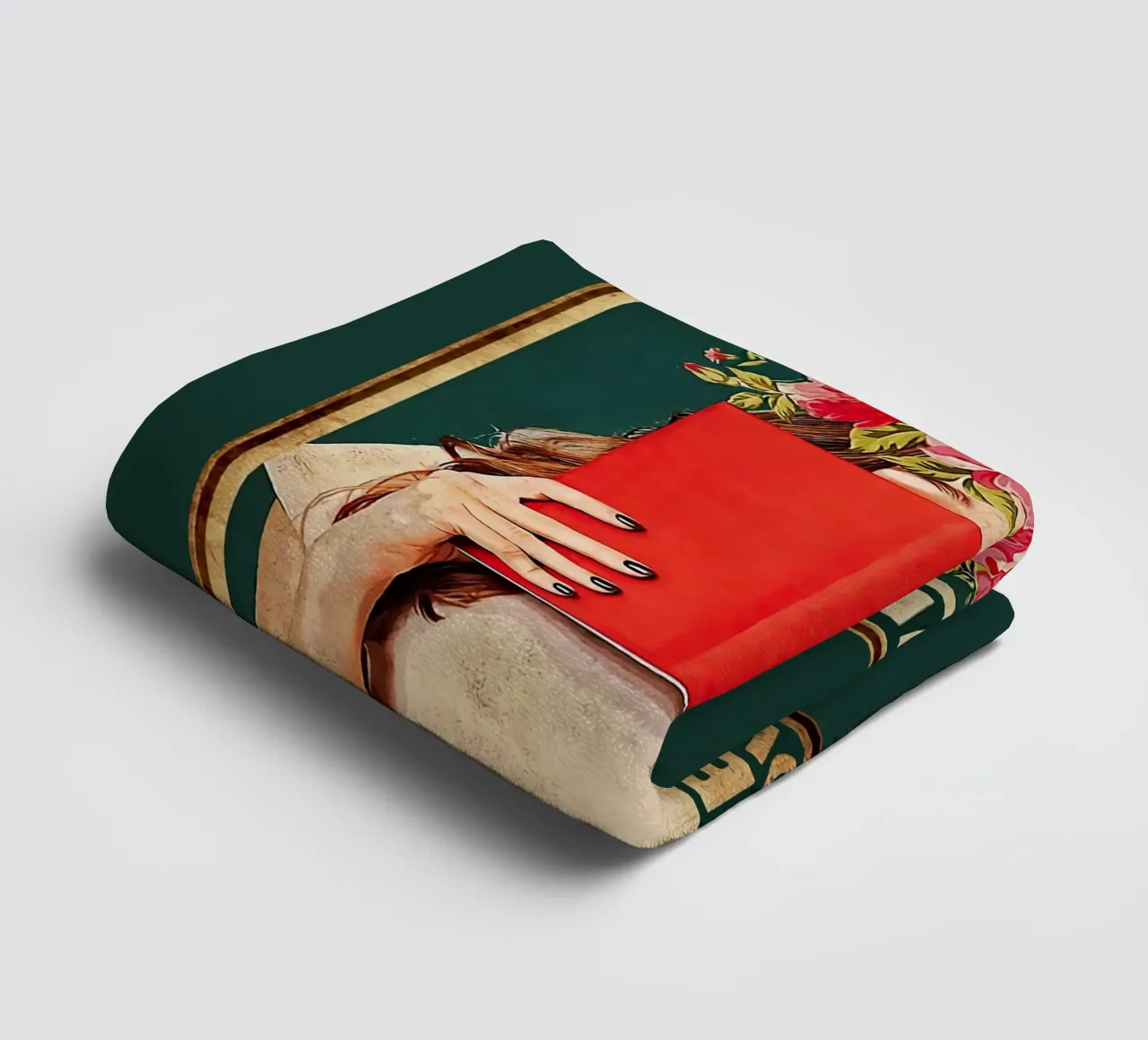 I Read Books and I Know Things towel by Oliver Ethan