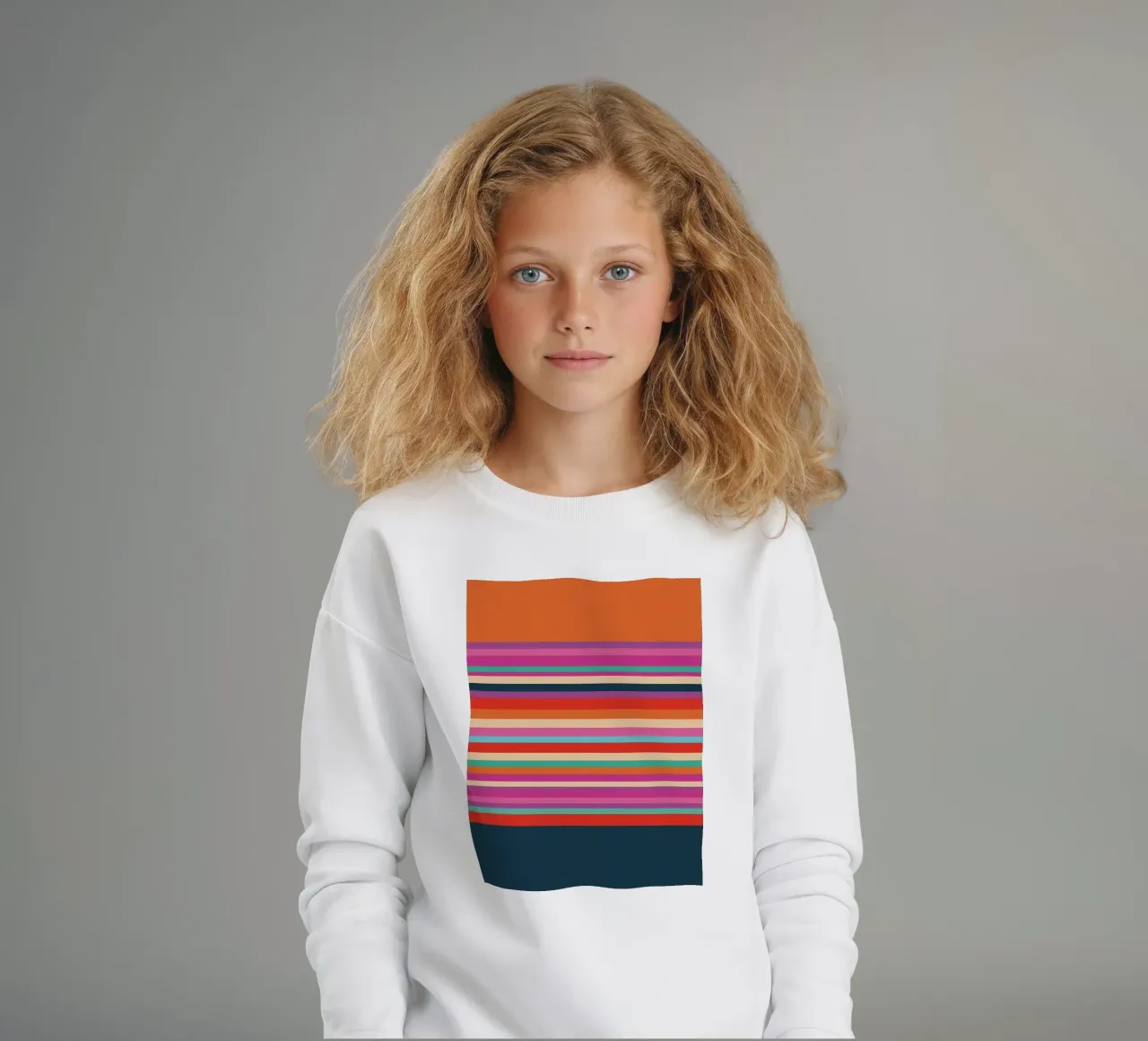 Classiche strisce estive felpa bambino da Petra Lang