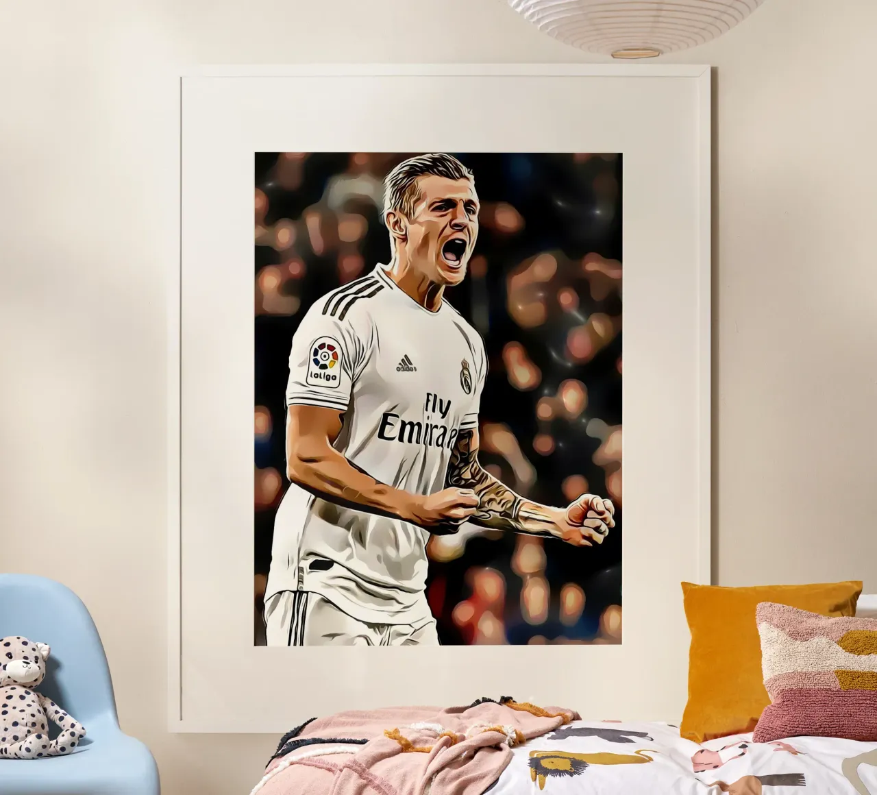 Toni Kroos poster con telaio in legno da dark eagle