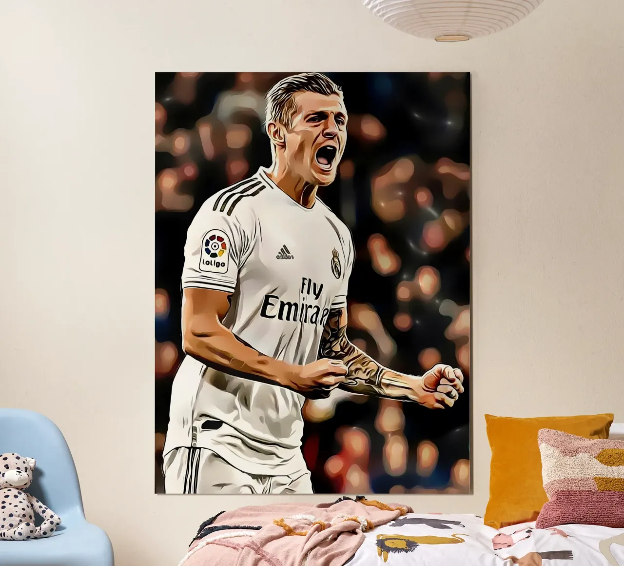 Toni Kroos poster con telaio in legno da dark eagle