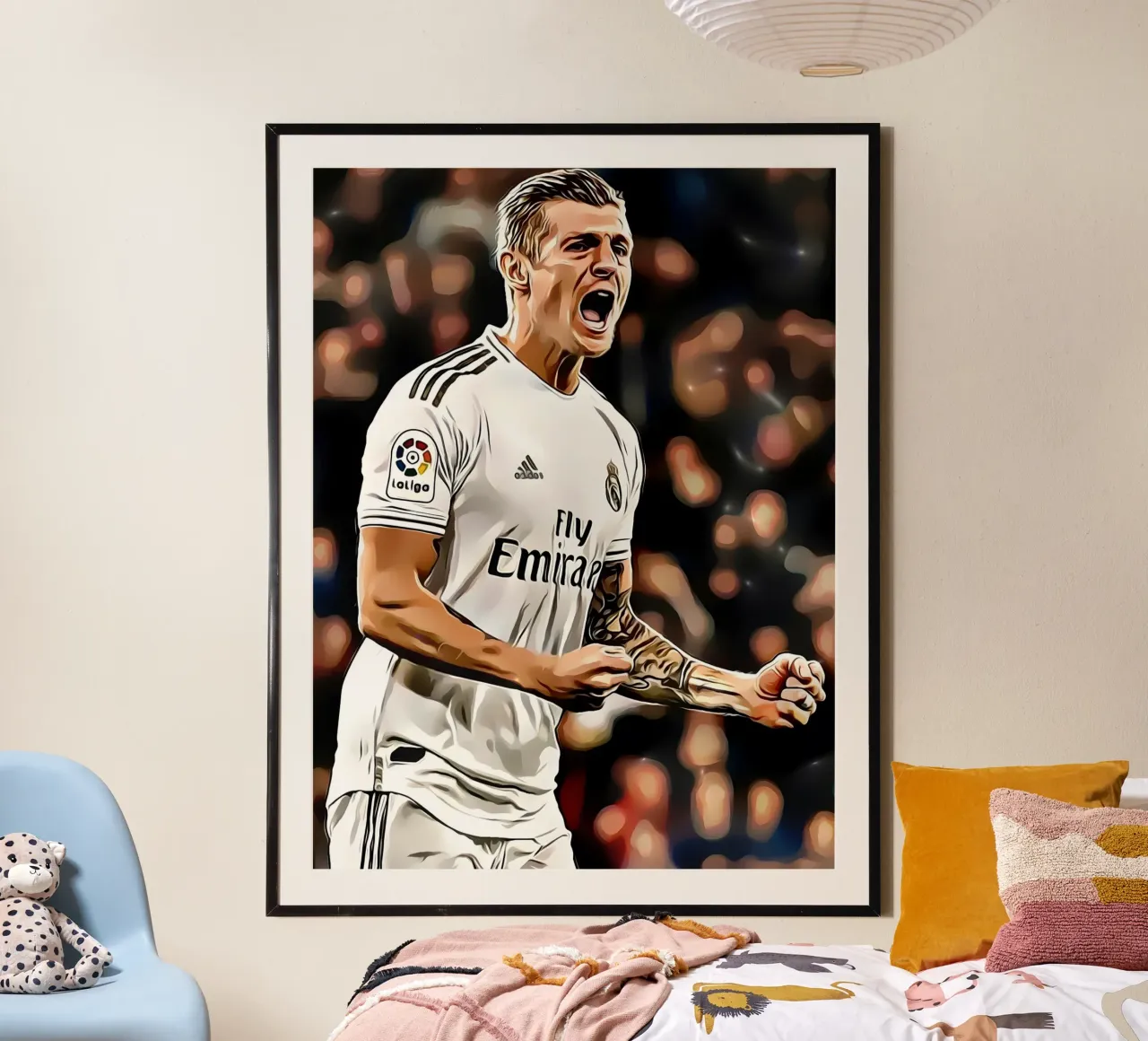 Toni Kroos poster con telaio in legno da dark eagle