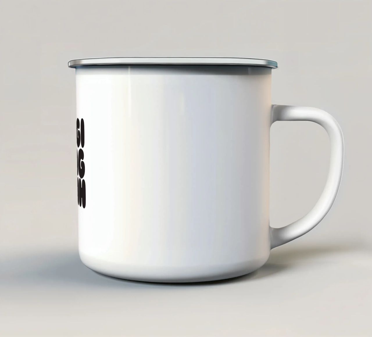 Zigi-Zag tazza in smalto da Verplanungsagentur